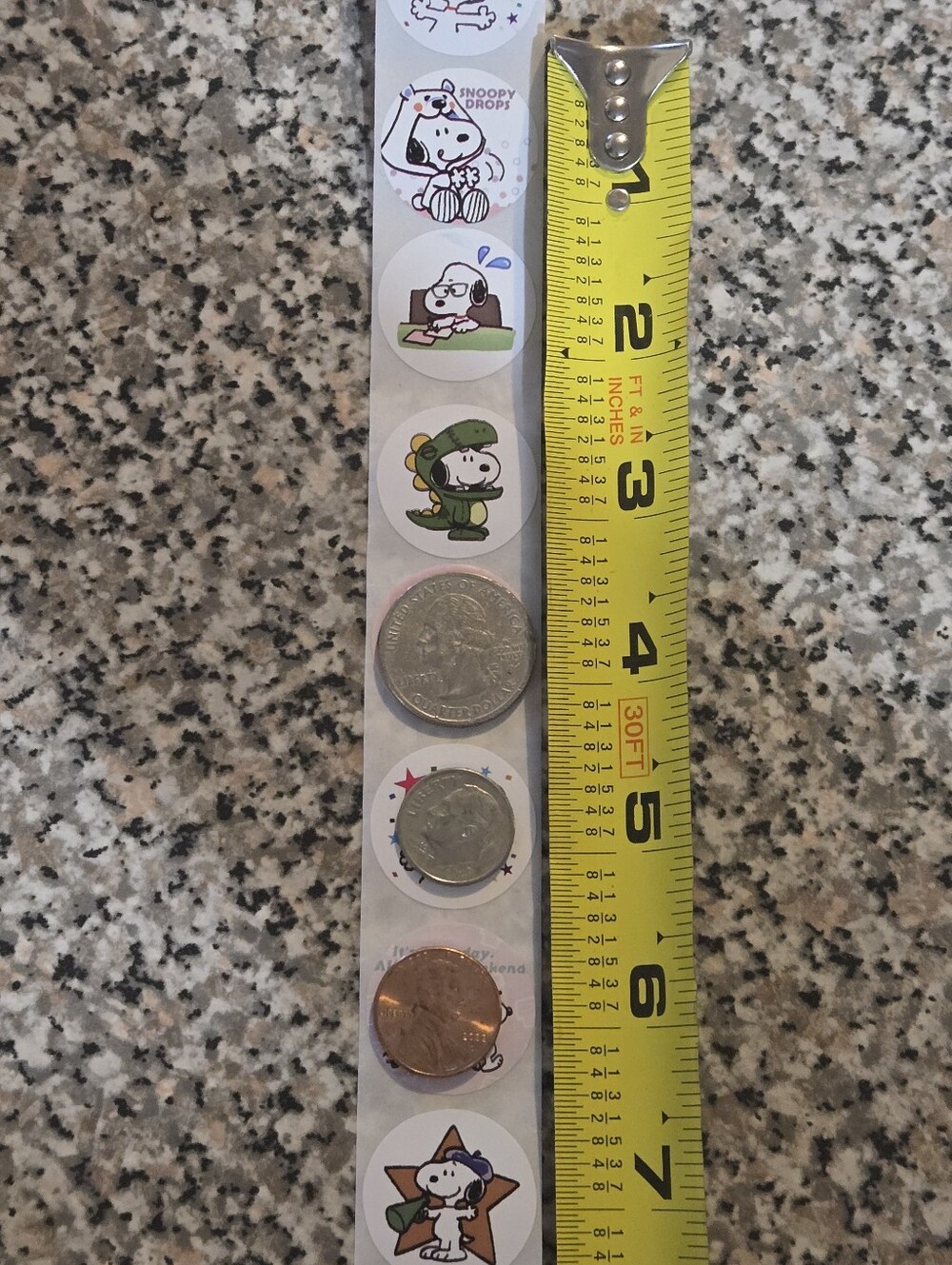 Snoopy Round Sticker Set - Pastel Multi-Color - Picture 5 of 7